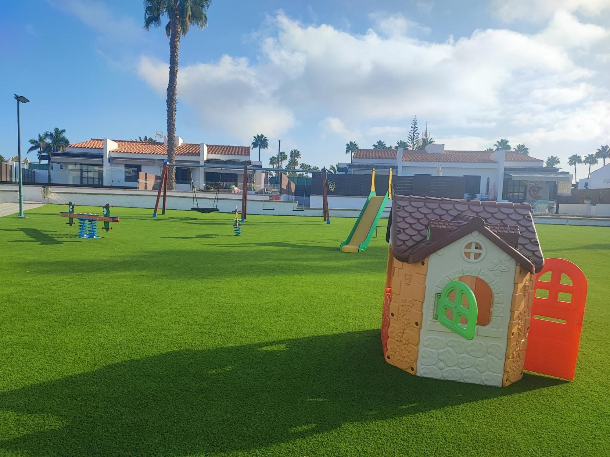 Bungalow Maspalomas Golf Con Jacuzzi, Piscina Y Jardin San Bartolomé Exteriör bild